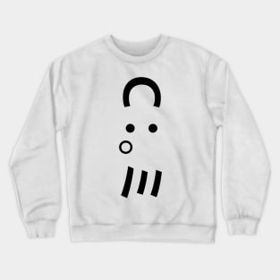 Octopus Emoticon Ｃ：。ミ Japanese Kaomoji Crewneck Sweatshirt
